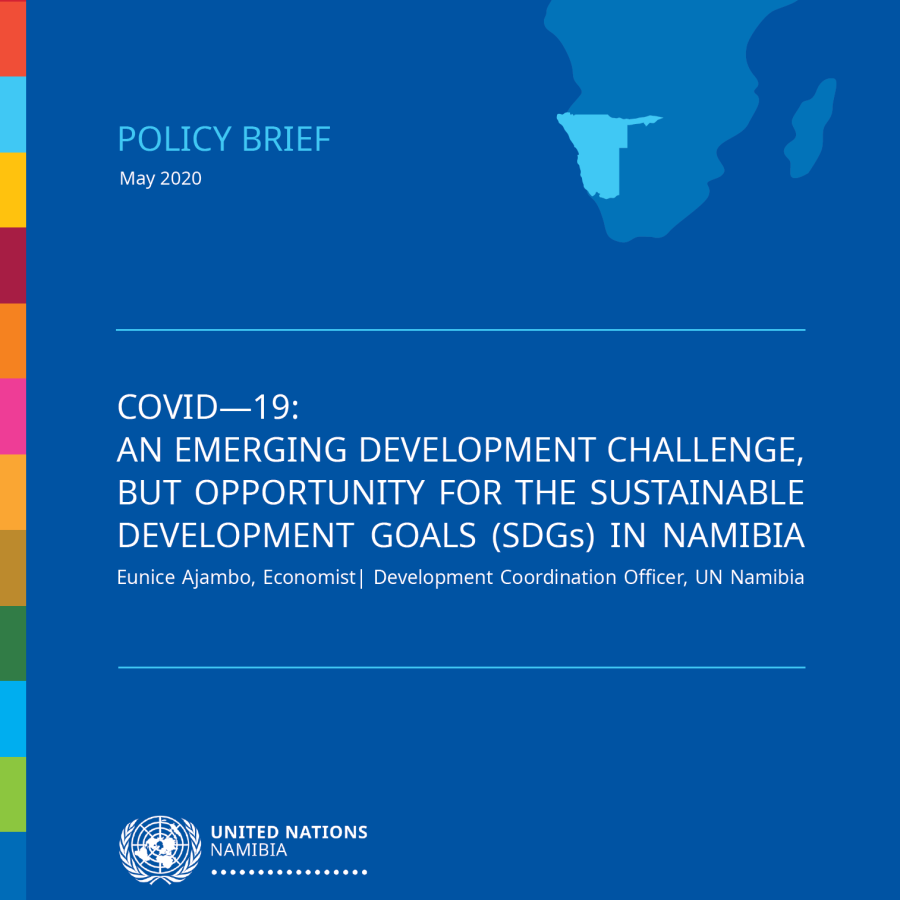 COVID-19: An Emerging Development Challenge, but opportunity for the Sustainable Development Goals  (SDGs) in Namibia