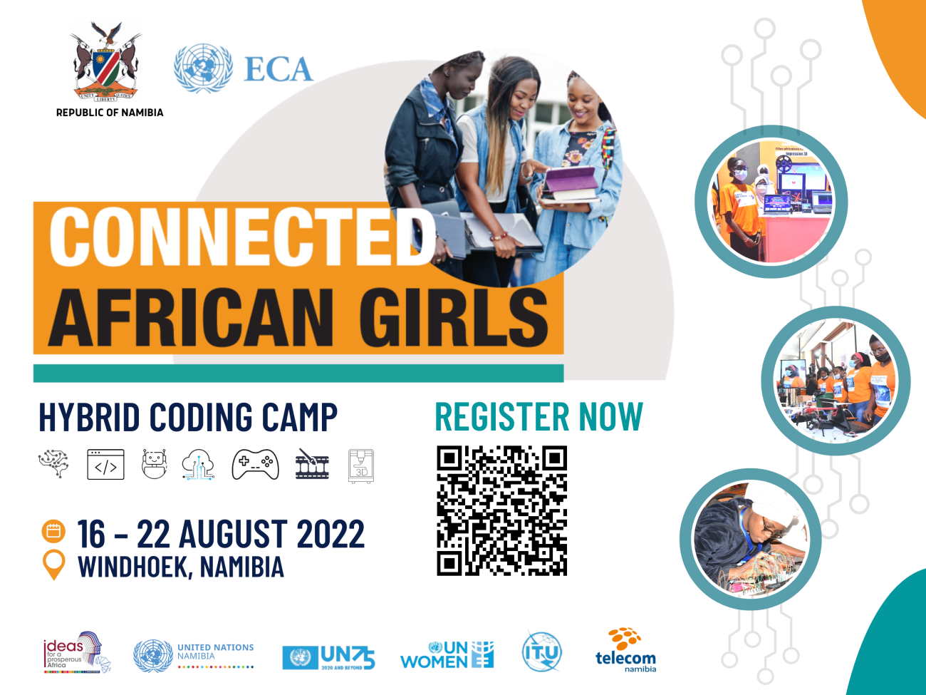 Namibia Connected African Girls Coding Camp
