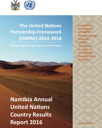 Namibia Annual United Nations Country Results Report 2016