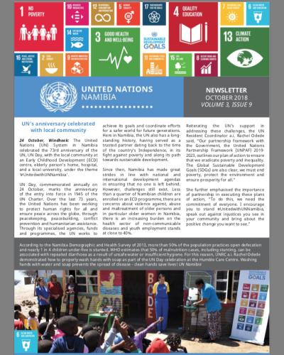 UN Namibia Newsletter - Oct 2018