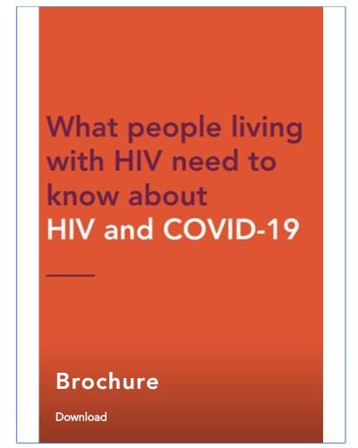 What people living with HIV need to know about HIV and COVID-19