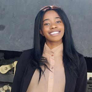 woman smiling